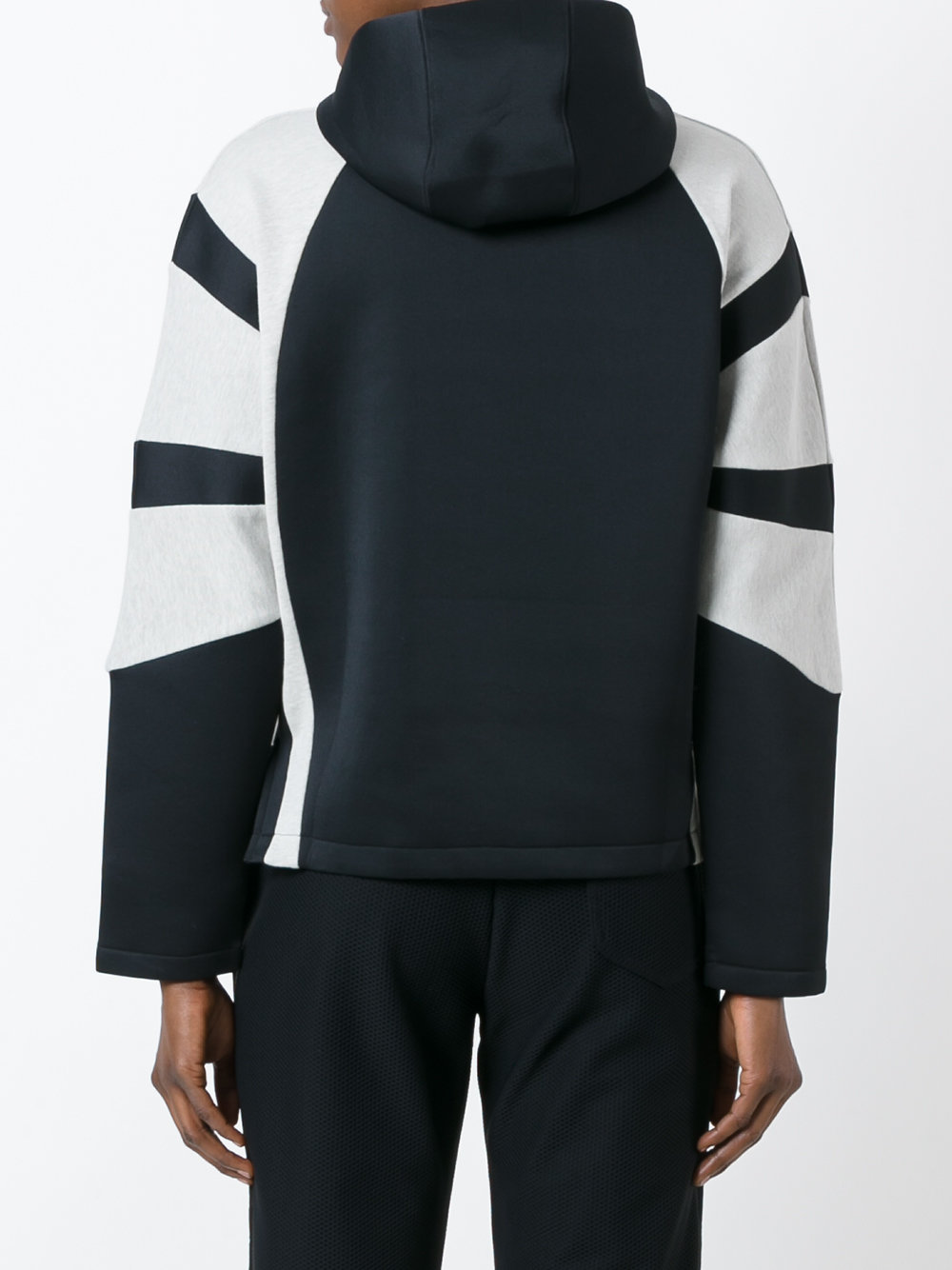 contrast hoodie 
