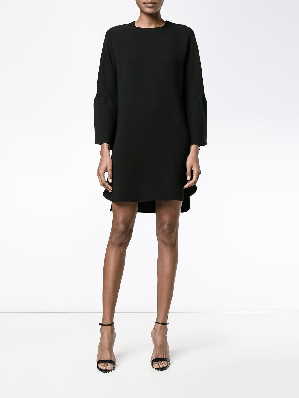 round neck mini dress