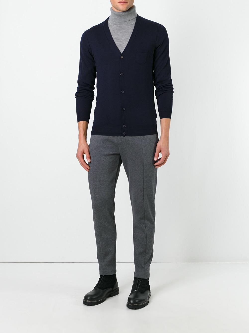 slim fit trousers