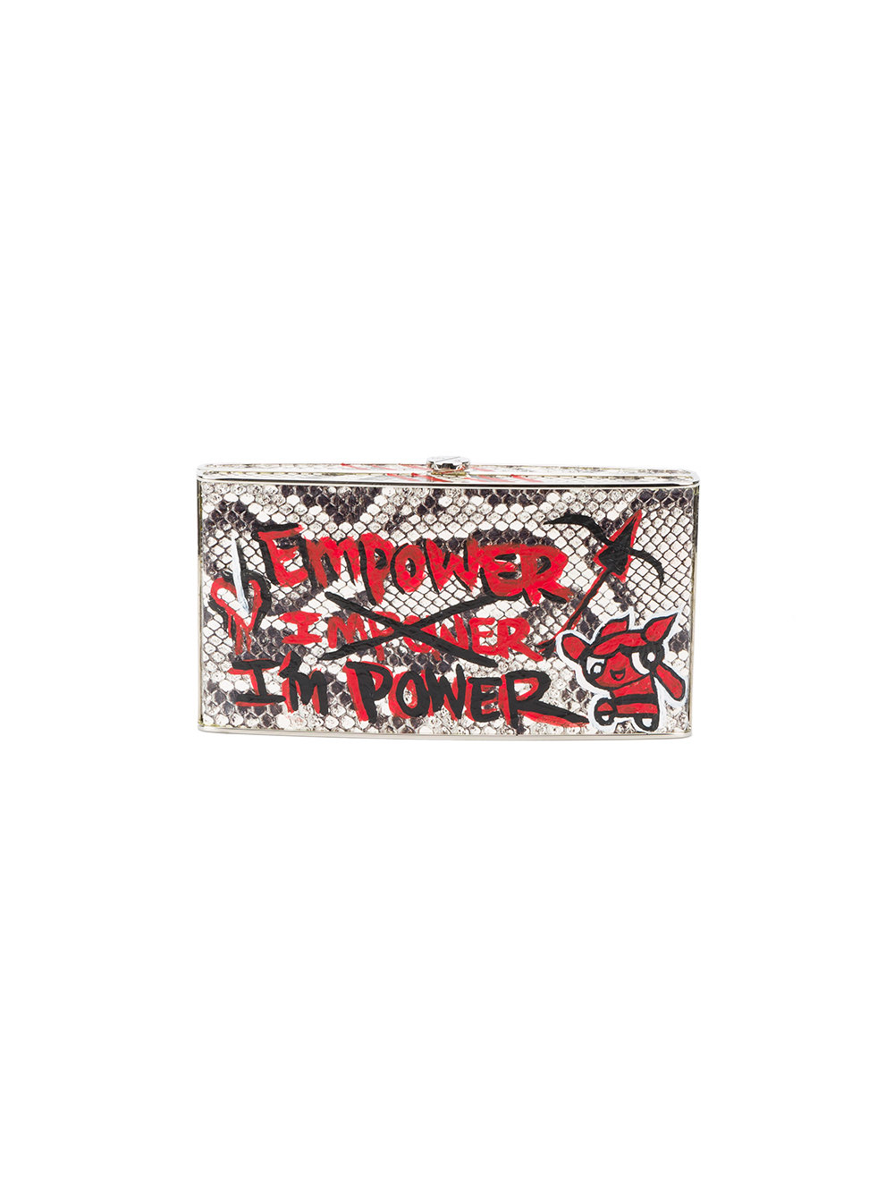 x Re/Done graffiti box clutch