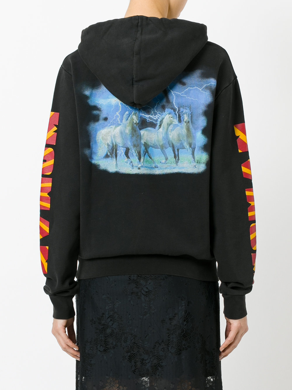 horse print hoodie