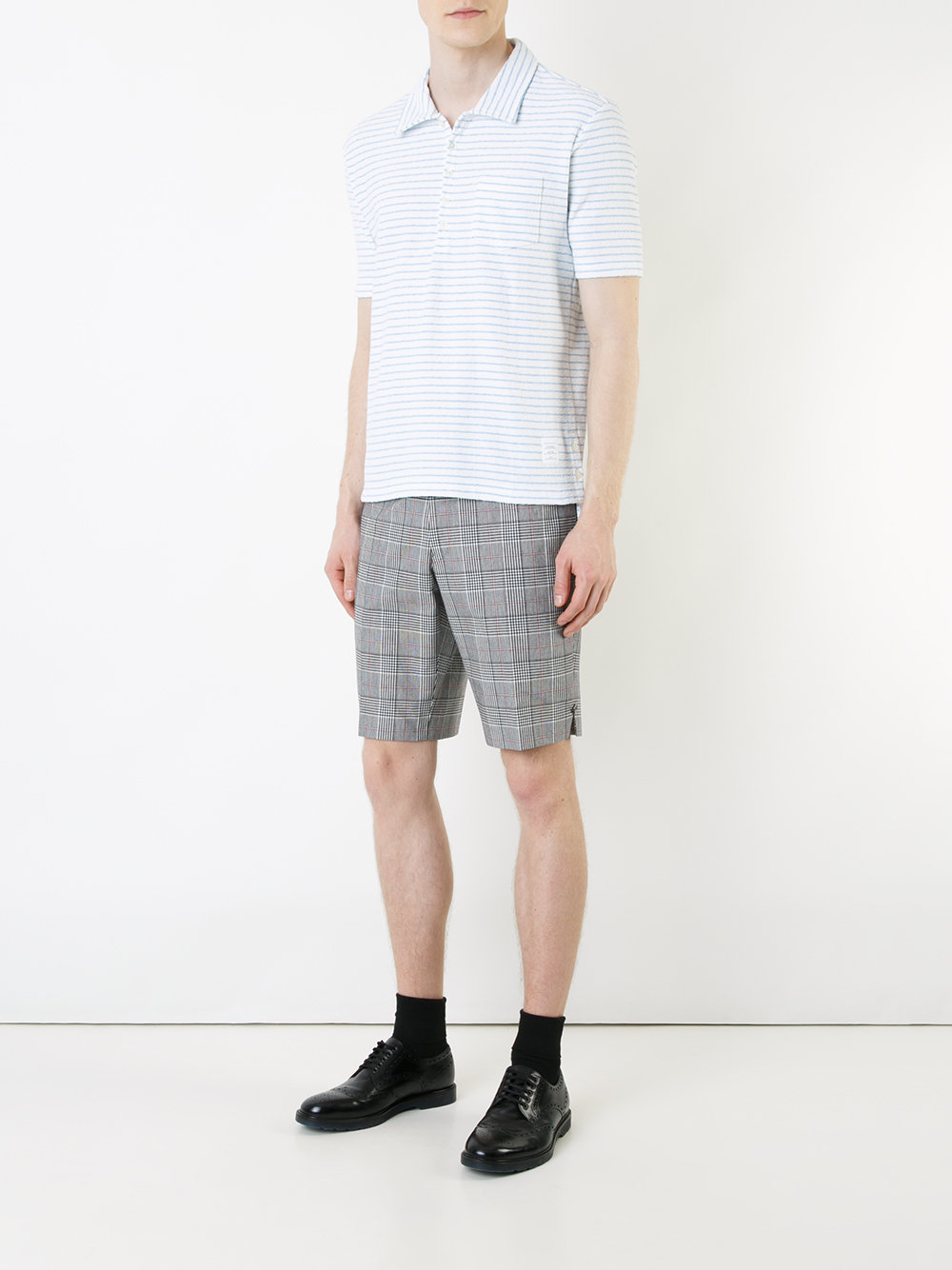 striped polo shirt