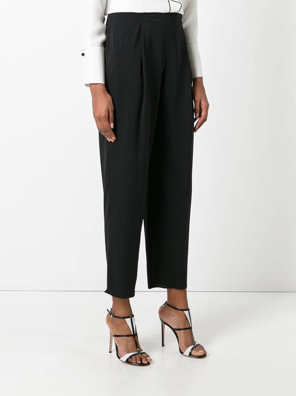 high waisted cropped trousers 