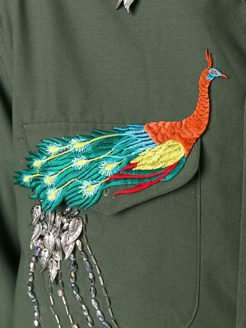 peacock embroidered jacket