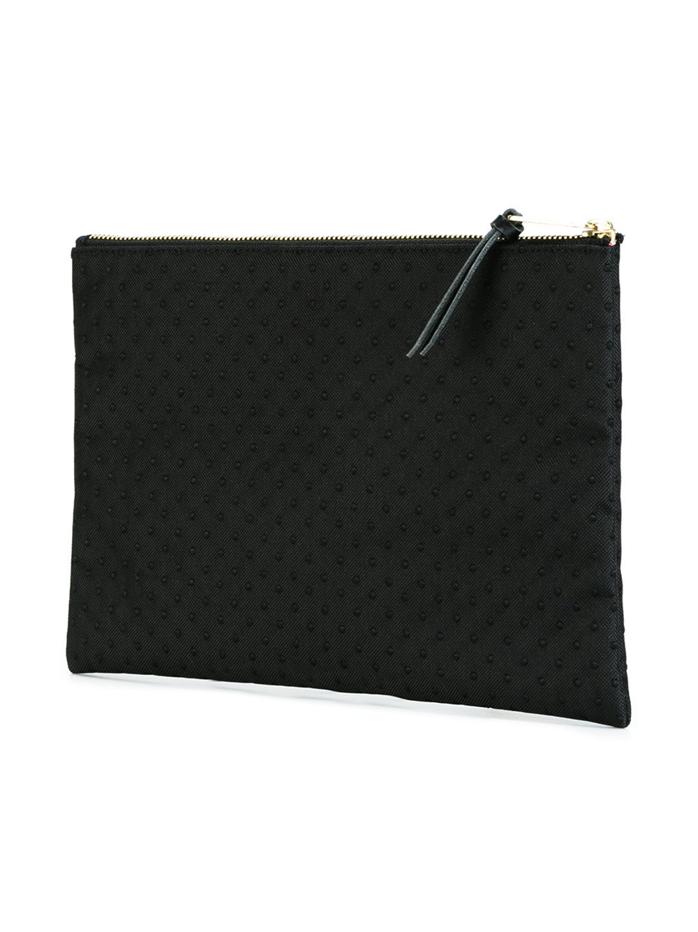 embossed dots clutch