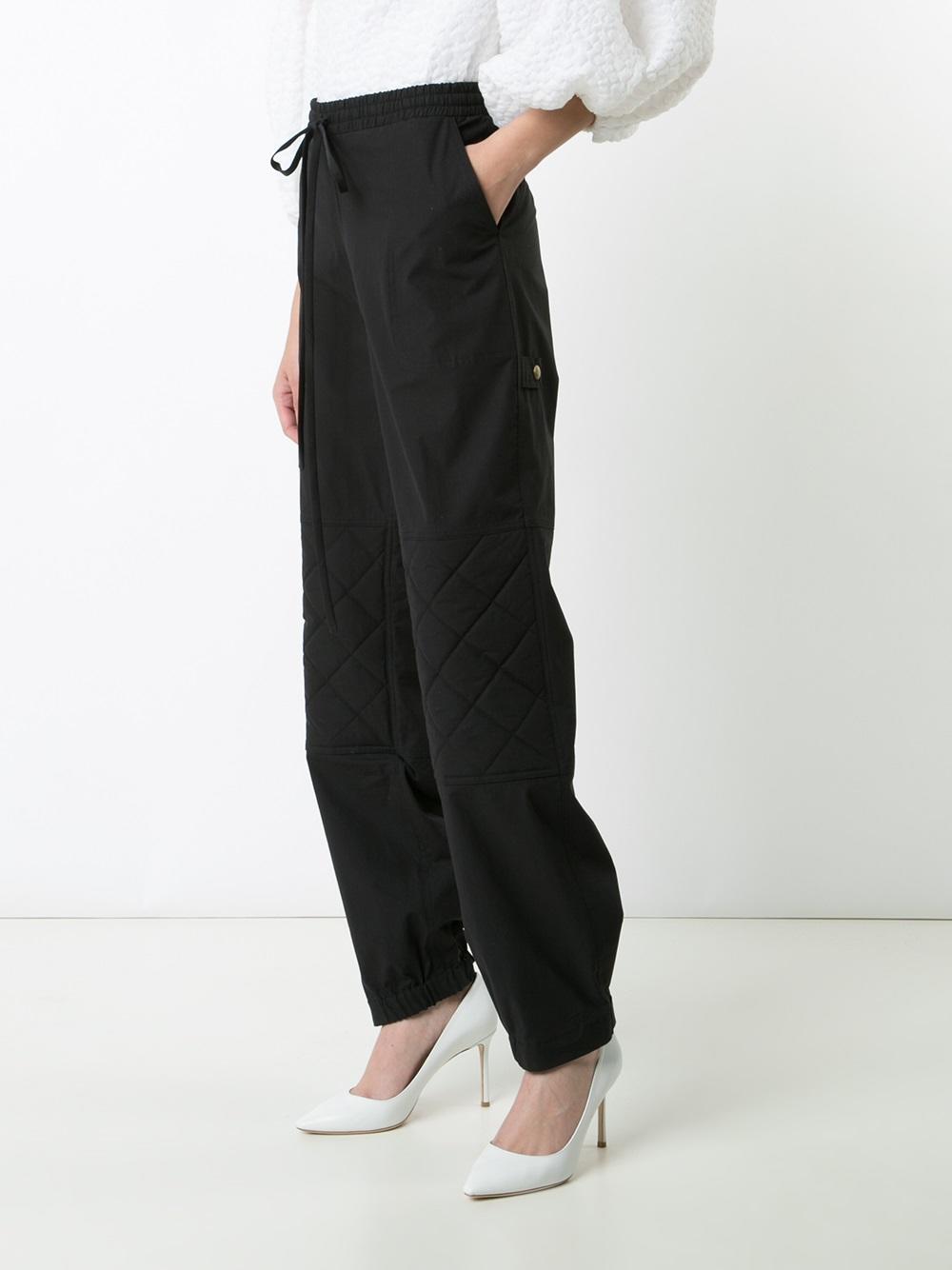 quilted panel track pants 