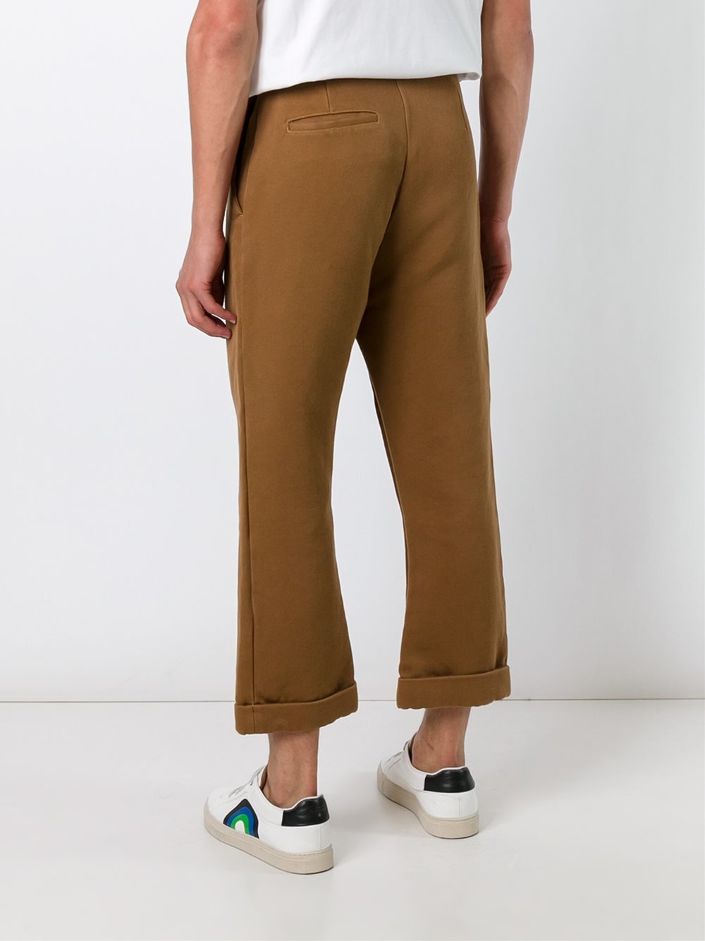 flared cropped trousers