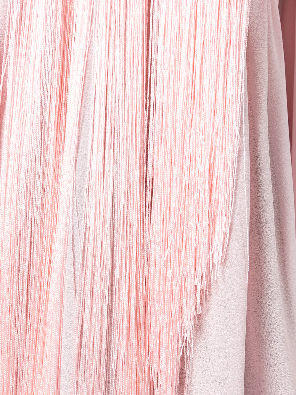 fringed V-neck blouse