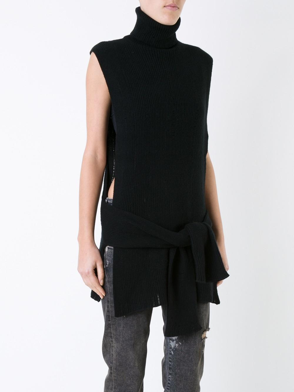 funnel neck sweater