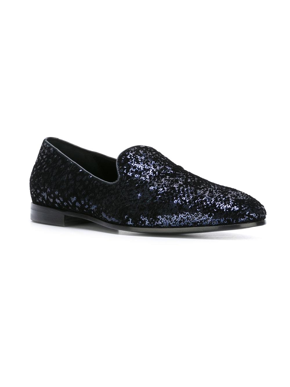 'Evening' sequined moccasins
