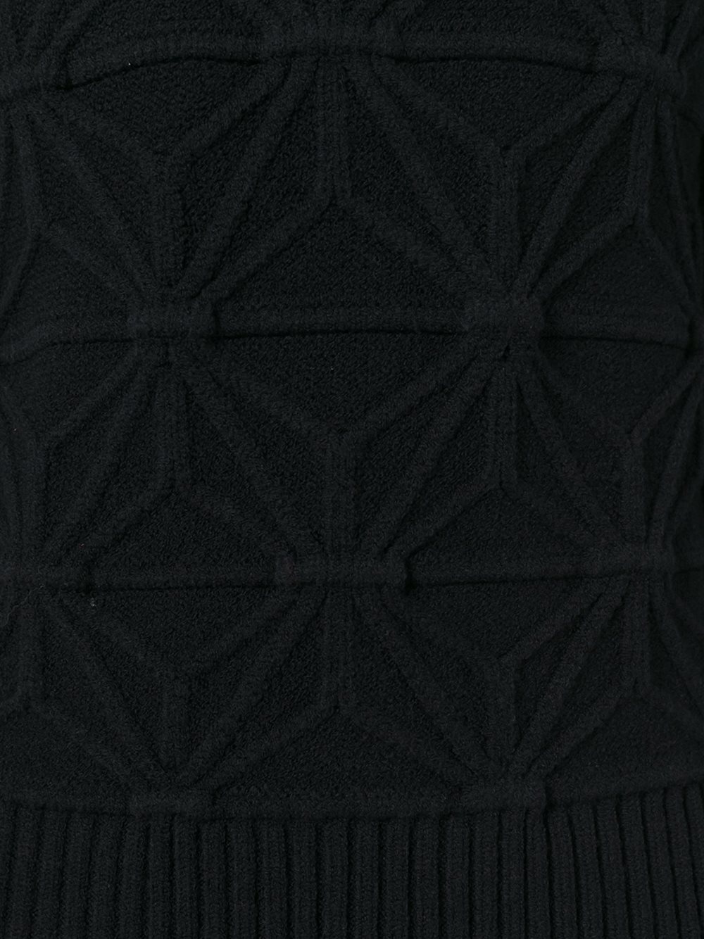 pattern knit turtleneck jumper