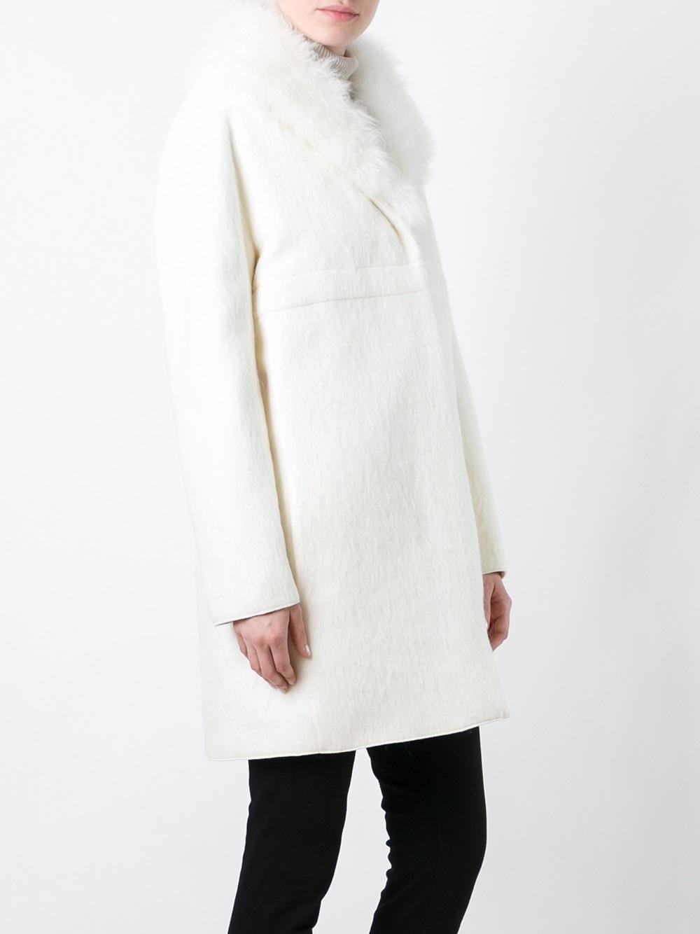 padded fur lined coat