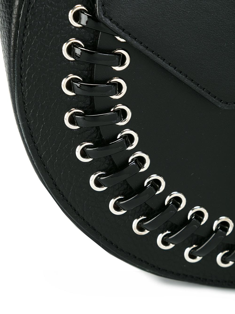 lace-up detailing shoulder bag