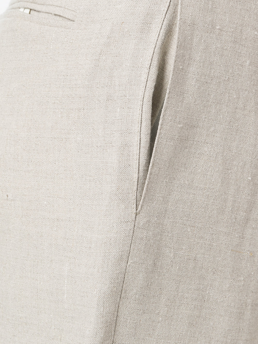 pleated detail cropped trousers