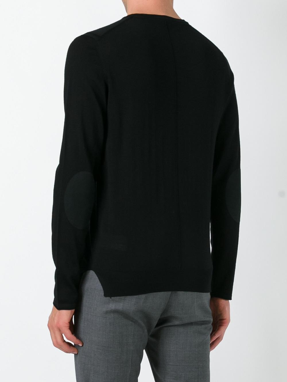 buttoned V-neck jumper