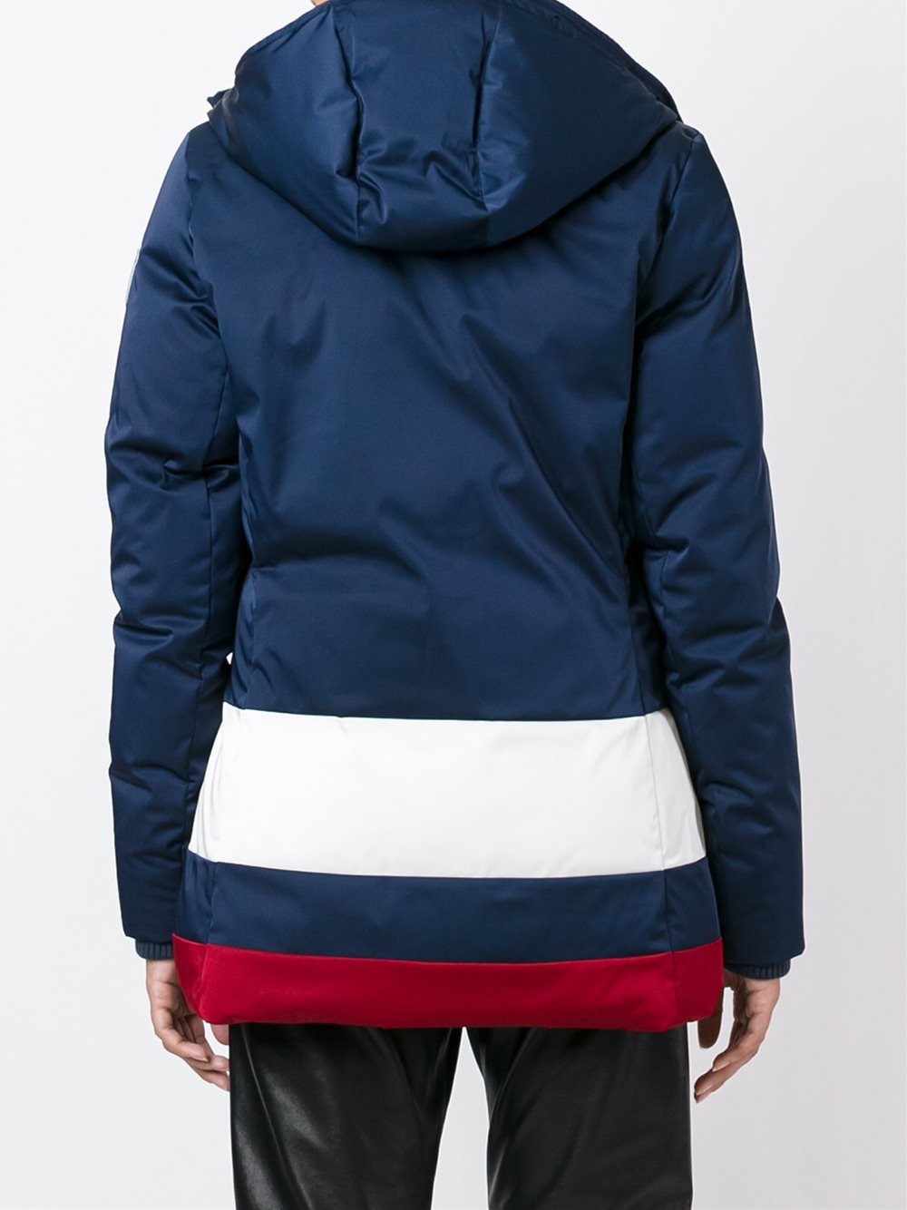 colour block padded jacket