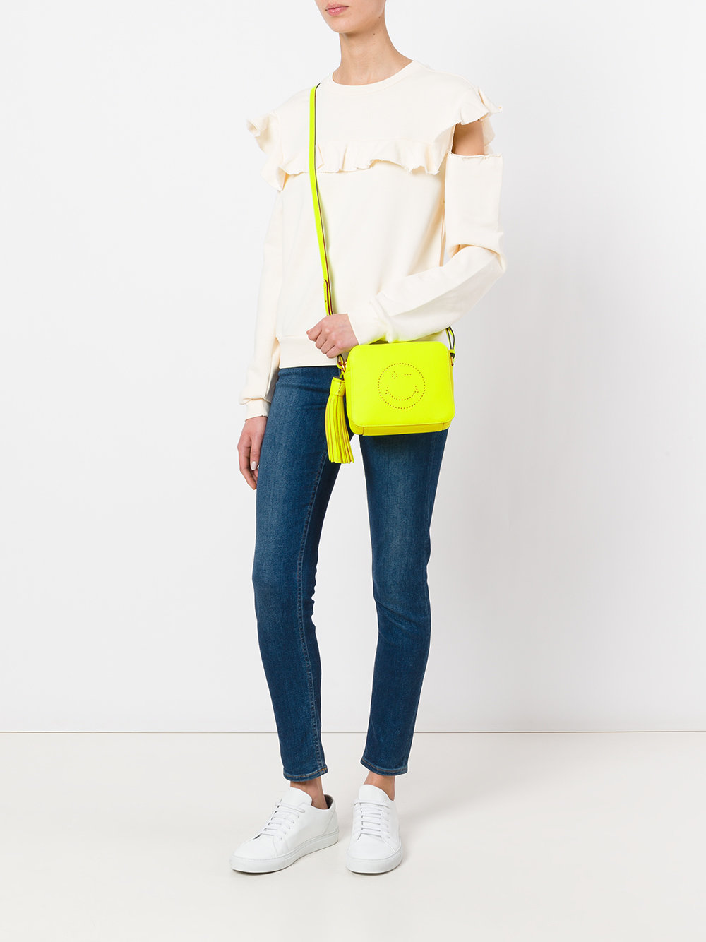 smiley crossbody bag