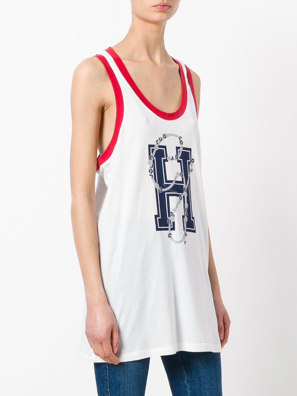 oversized logo vest 