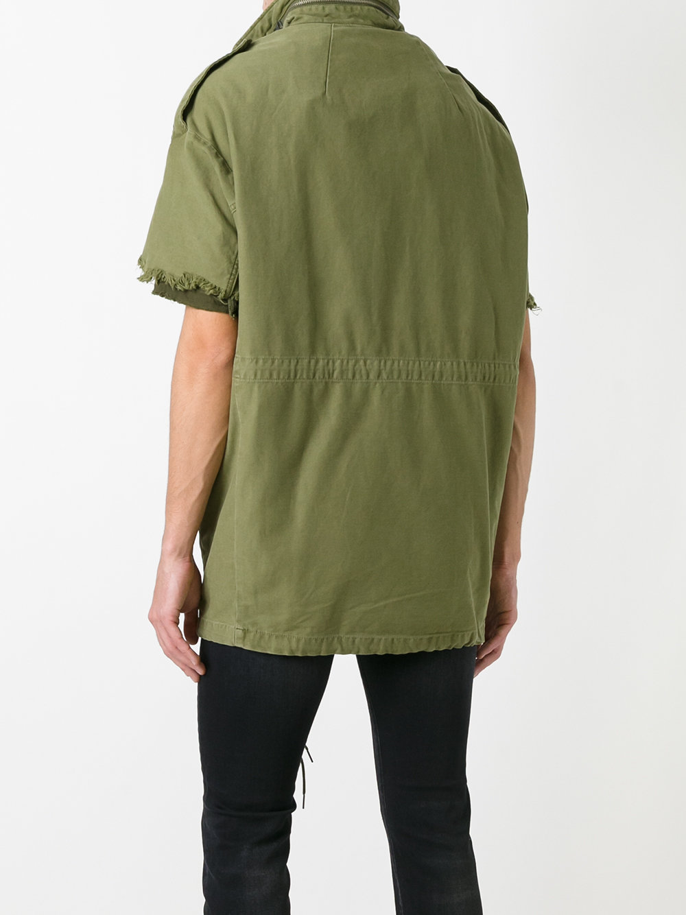 high neck shortsleeved jacket