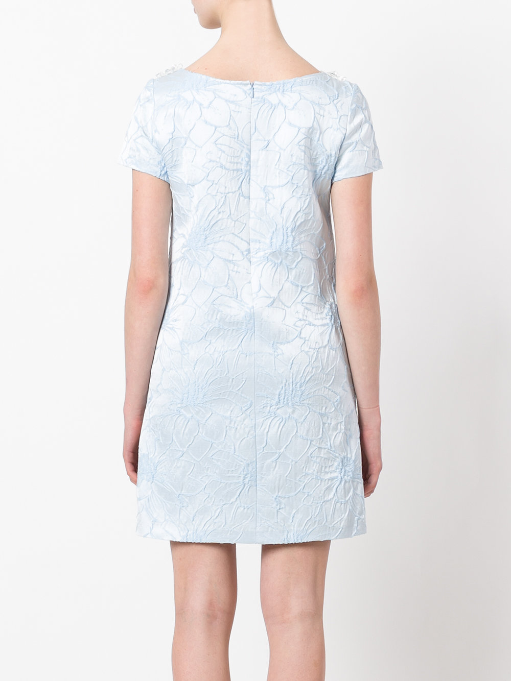floral jacquard dress