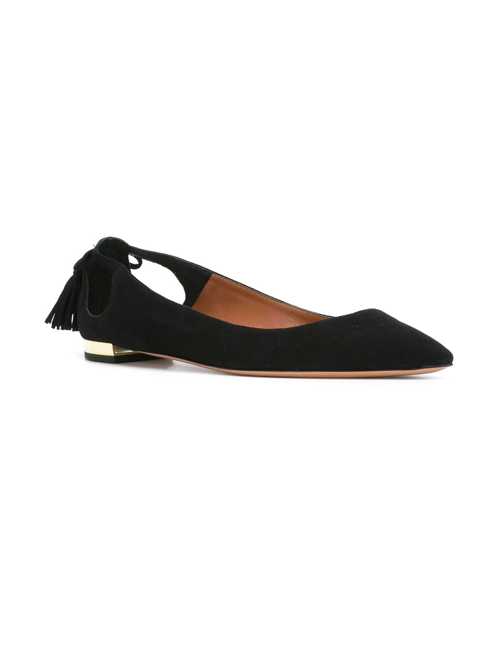 tassel-back ballerinas