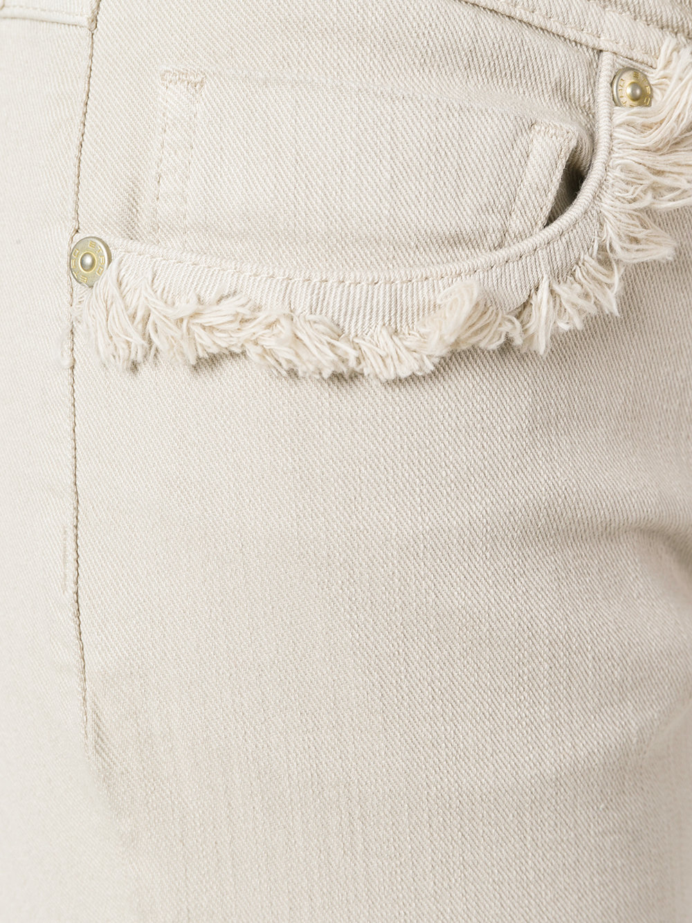 frayed trim jeans 
