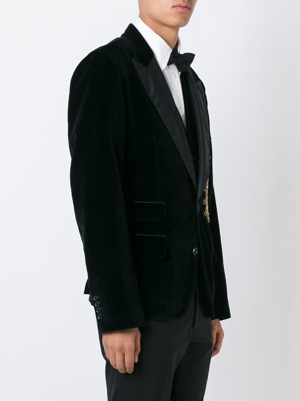 Sacred Heart velvet dinner jacket