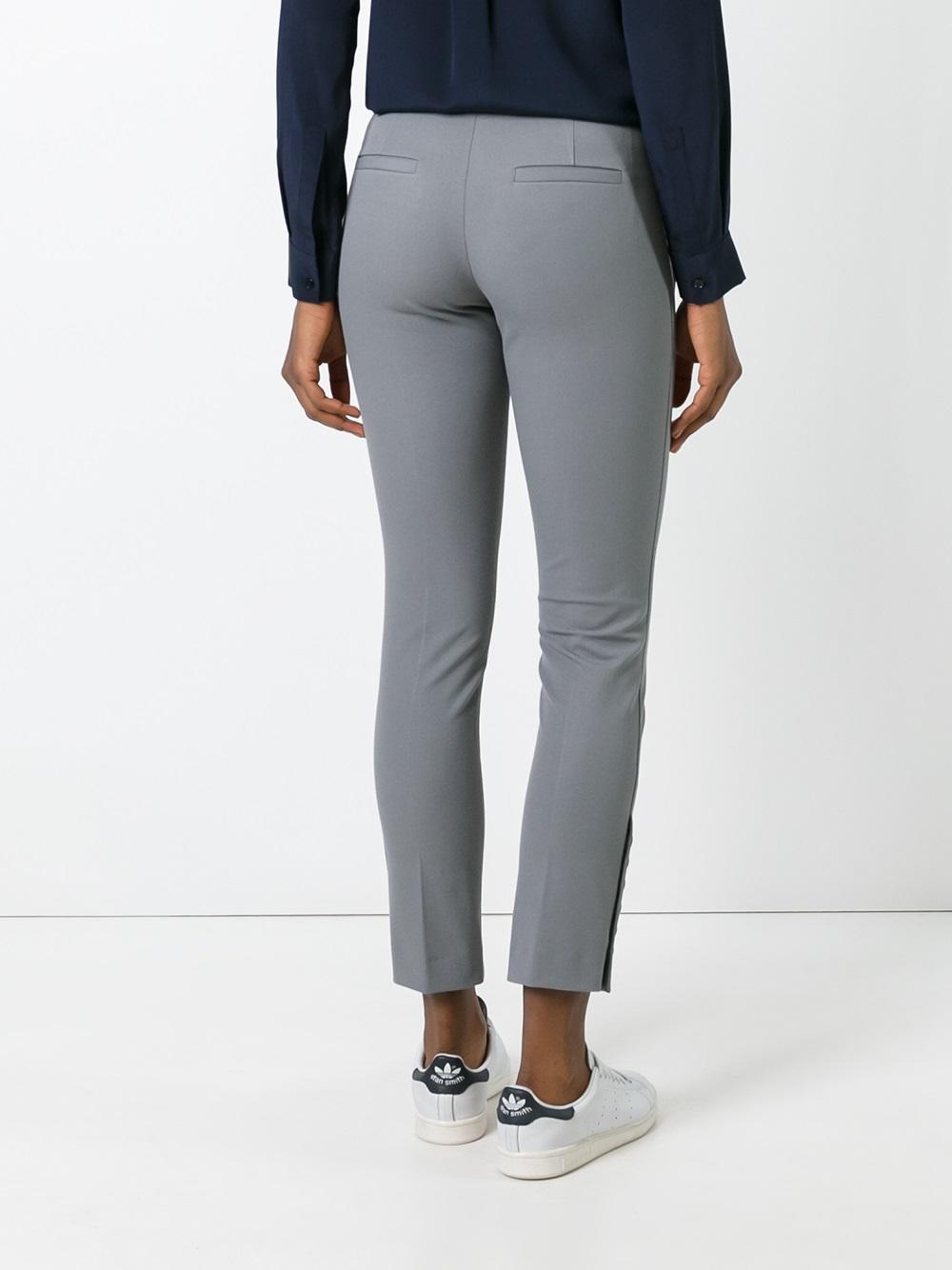 buttoned cropped trousers