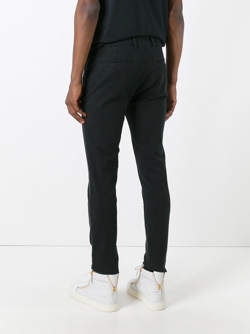 slim fit trousers