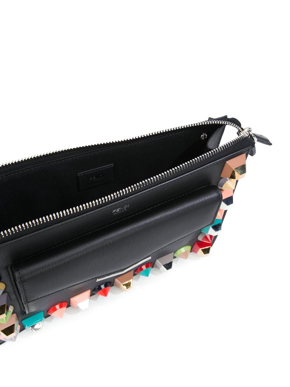 stud embellished crossbody bag