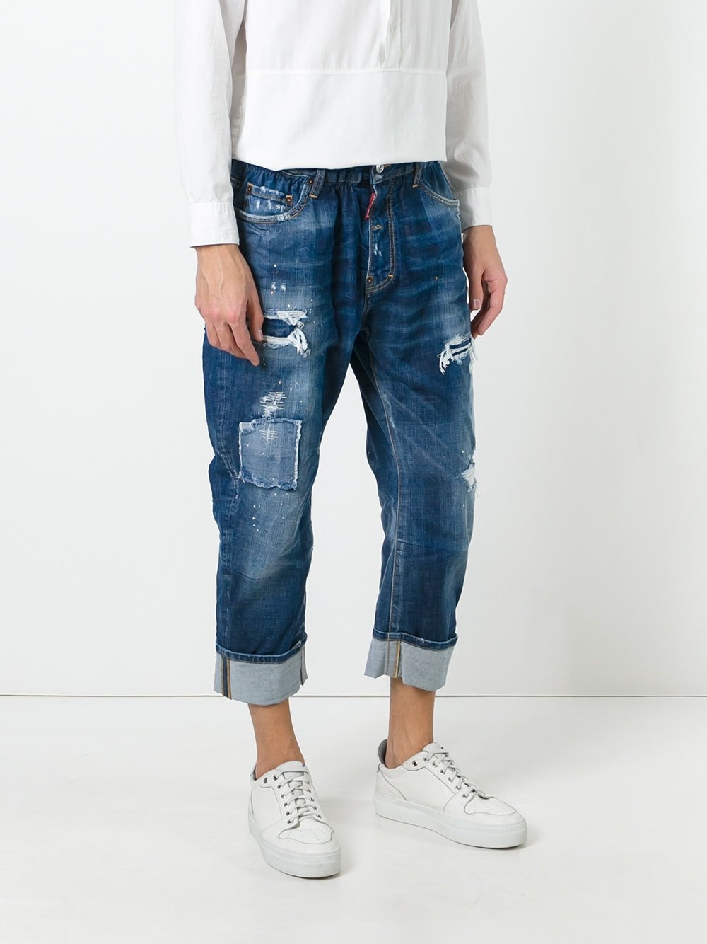 Big Brother distressed cropped jeans