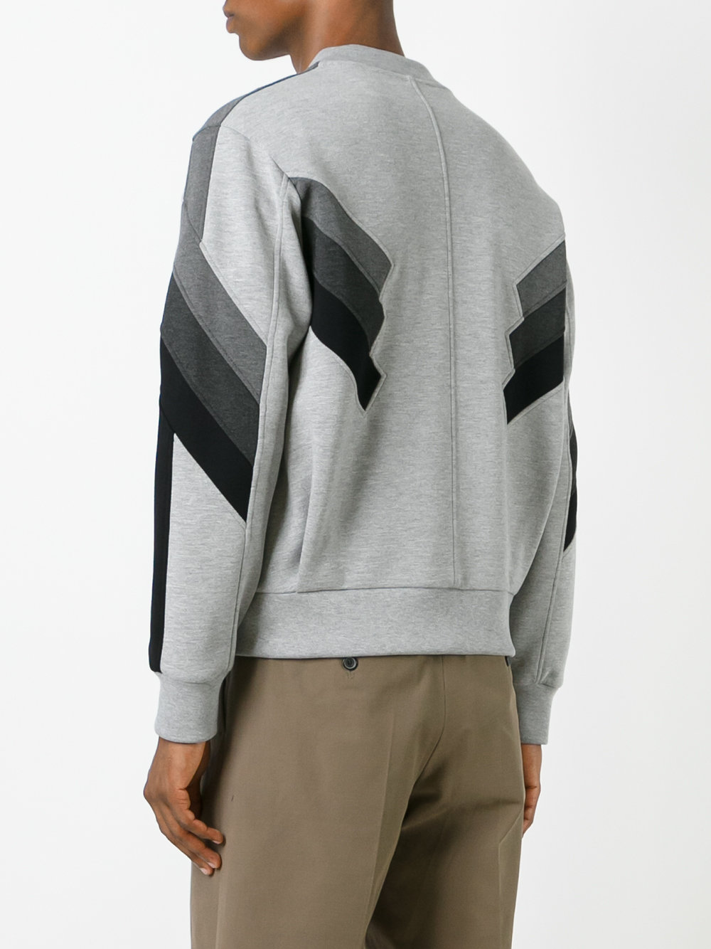 zip-up knitted sweater