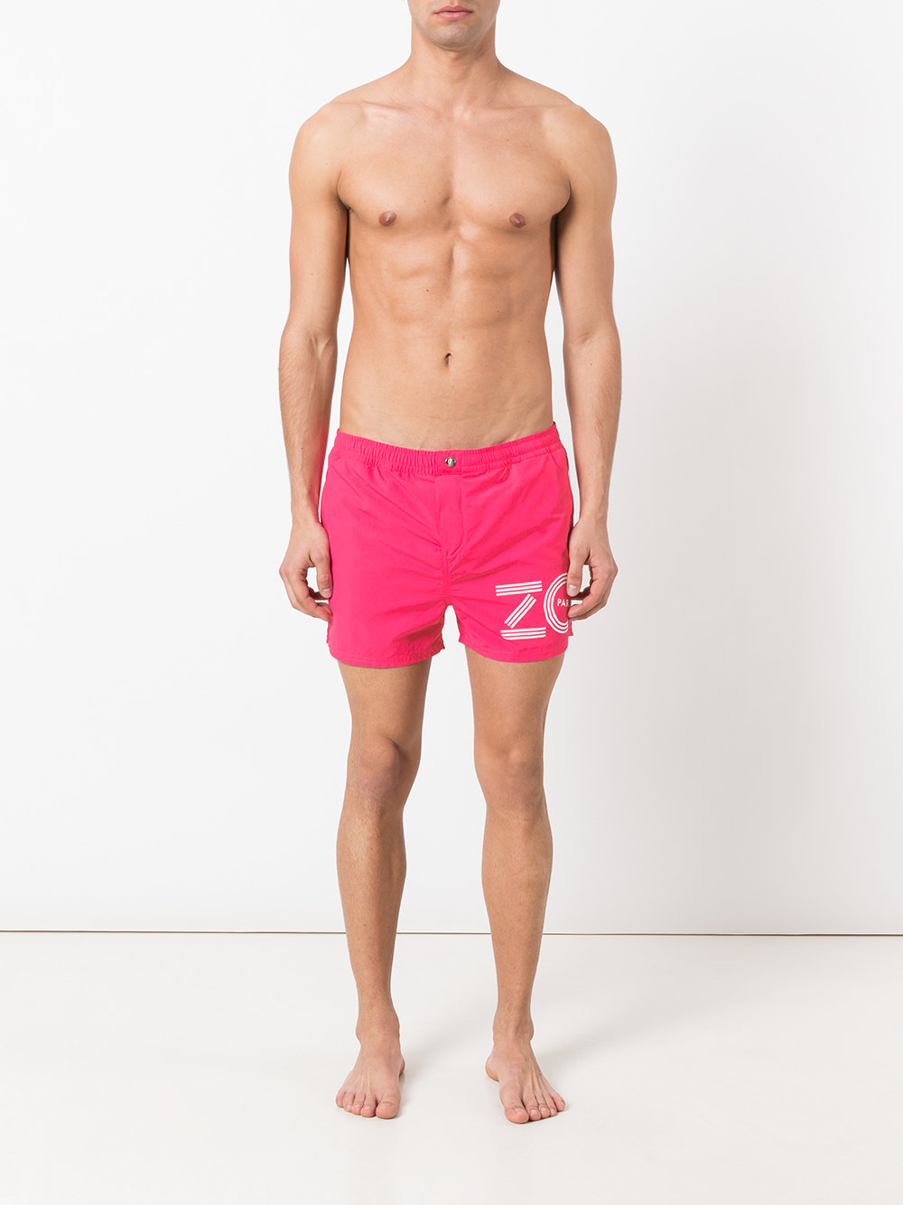 logo print swim shorts