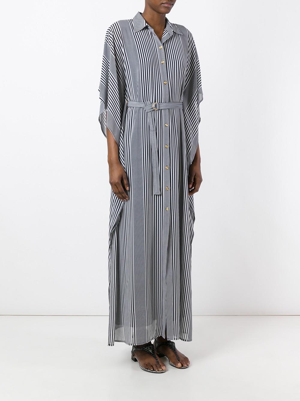 striped maxi dress