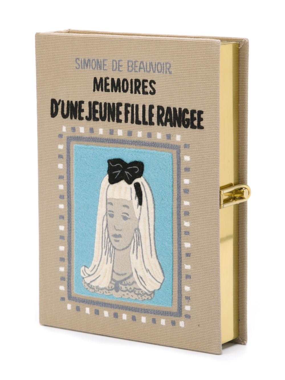 'Memoires D'Une Jeune Fille Rangee'书型手拿包