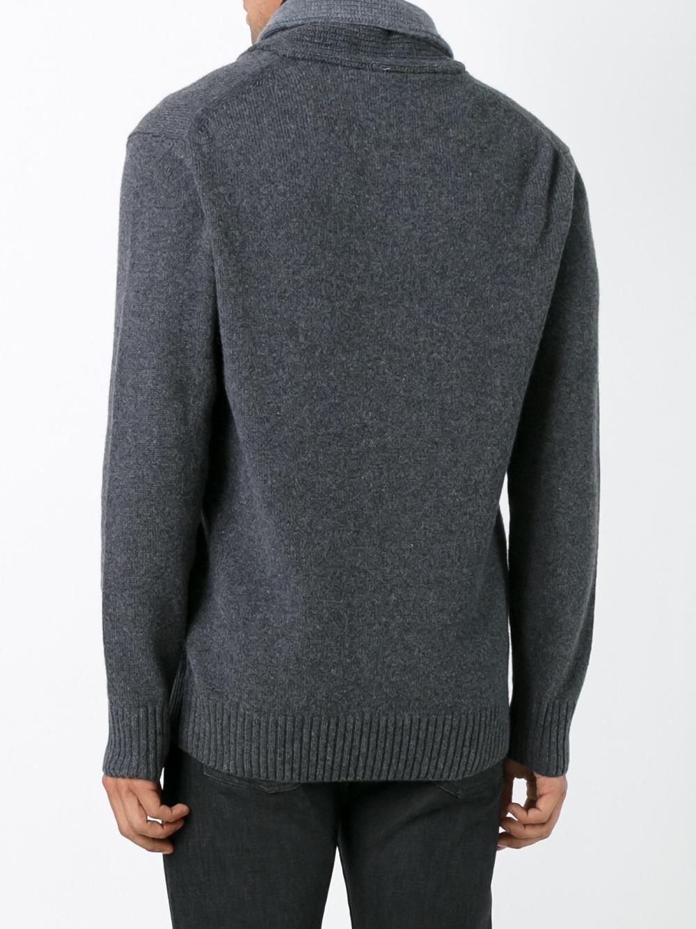 shawl collar jumper