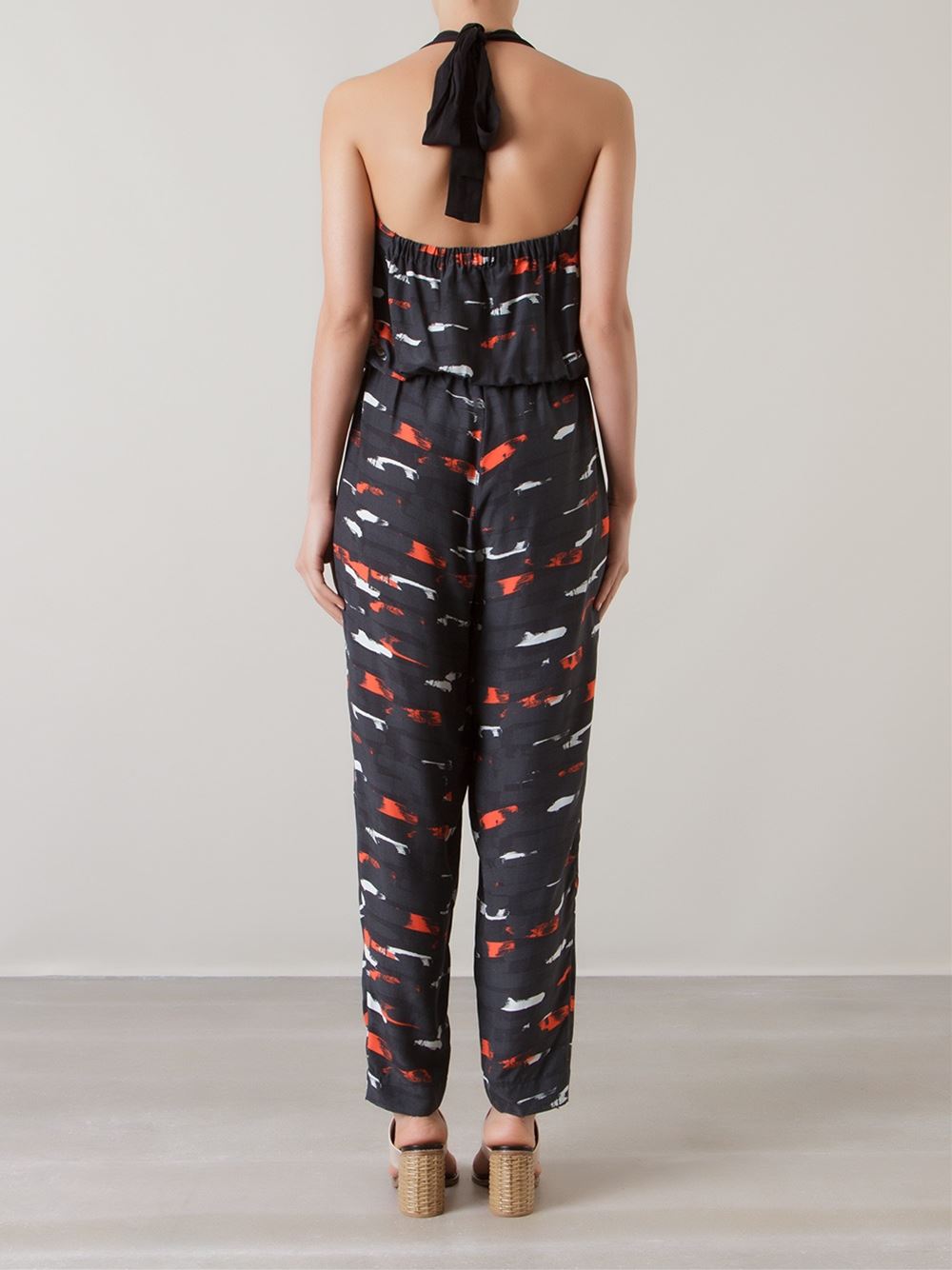 v-neck jumpsuit