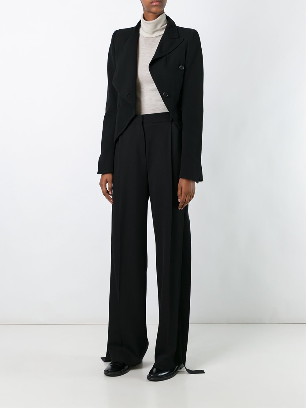 asymmetric cropped jacket