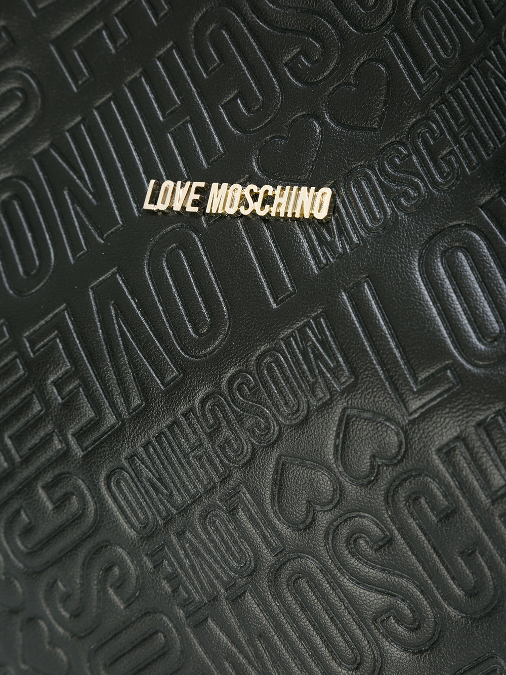 embossed logo tote 