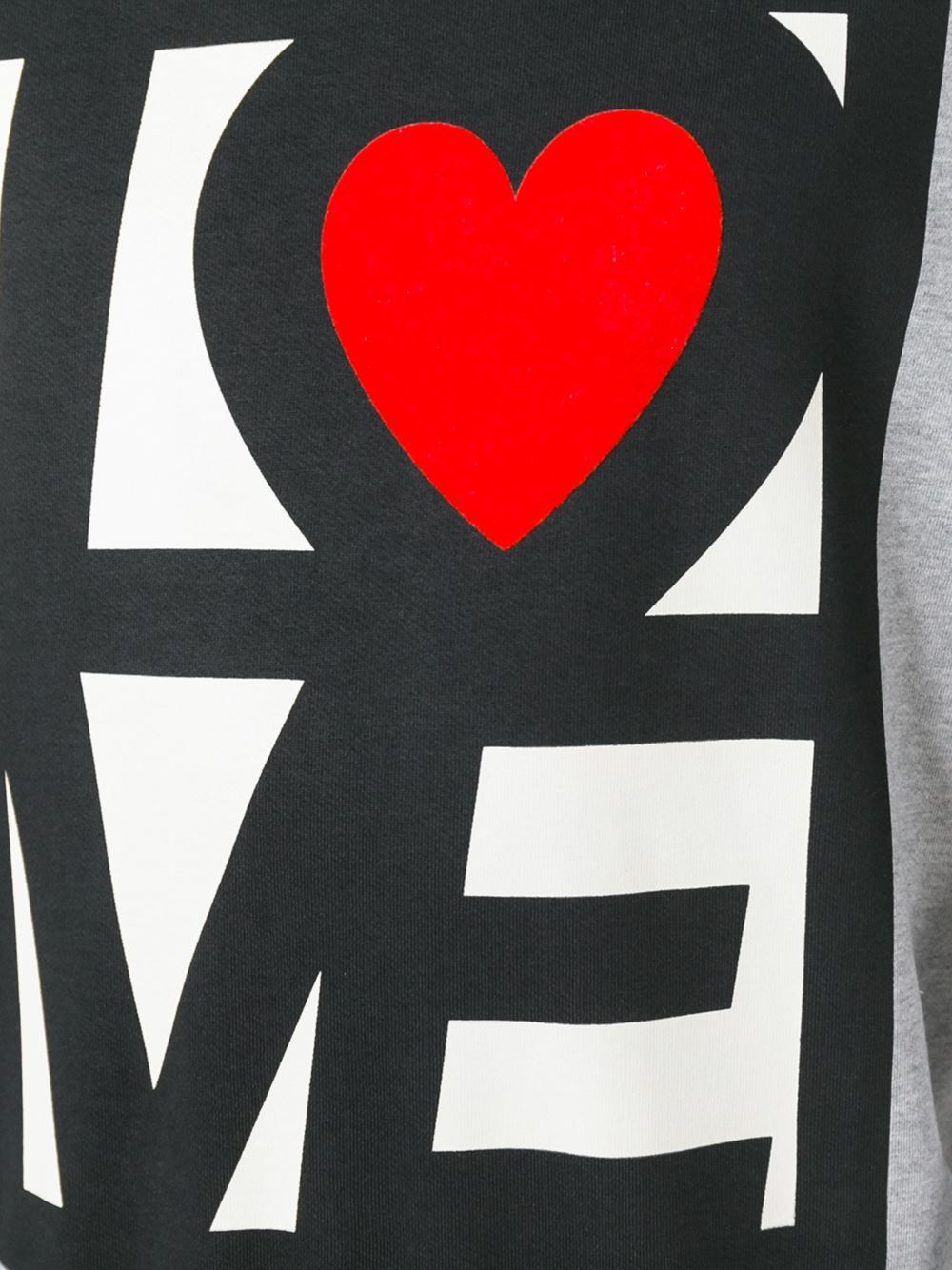 'Love'印花套头衫