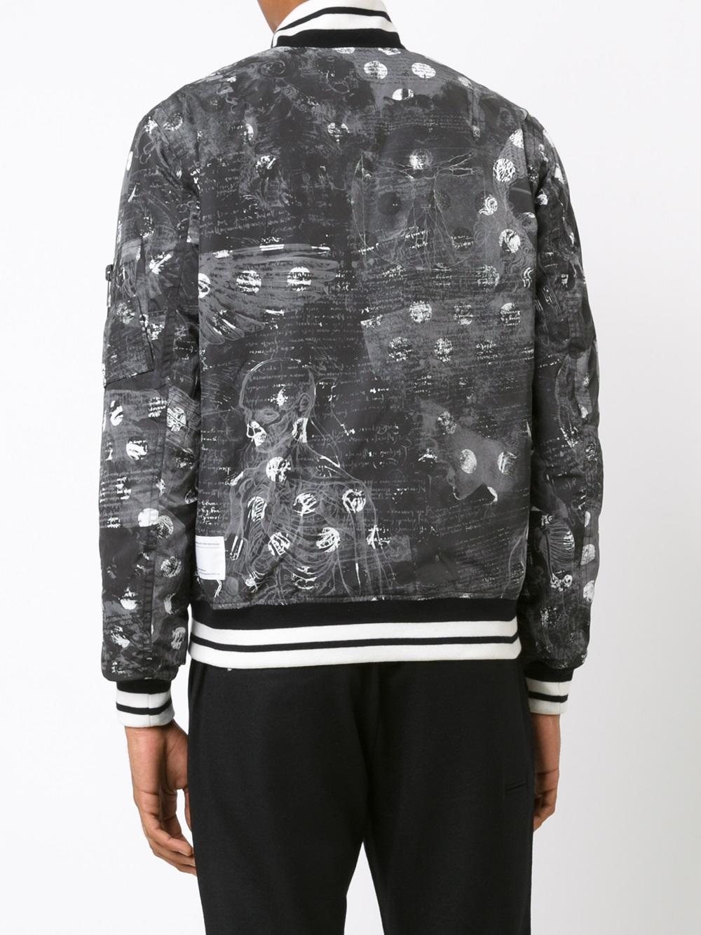 jacquard bomber jacket