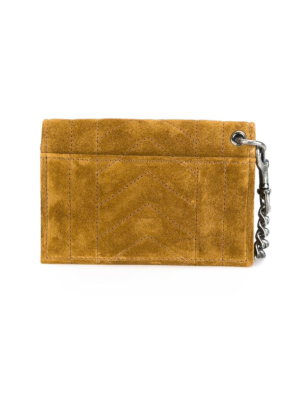 monogram chain wallet