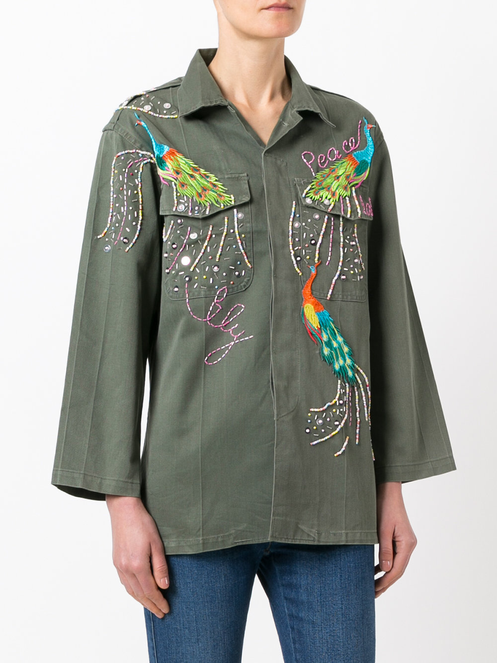 embellished army jacket