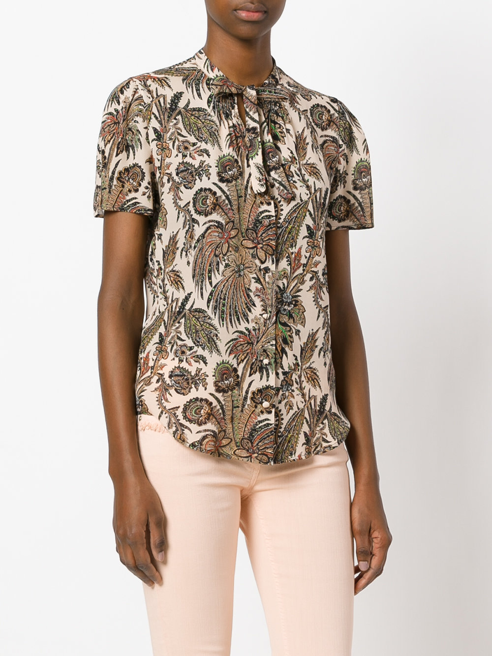 floral print blouse 