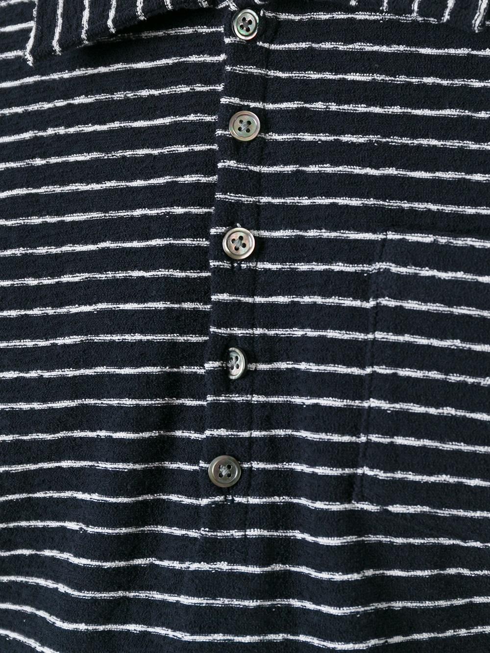 条纹polo衫