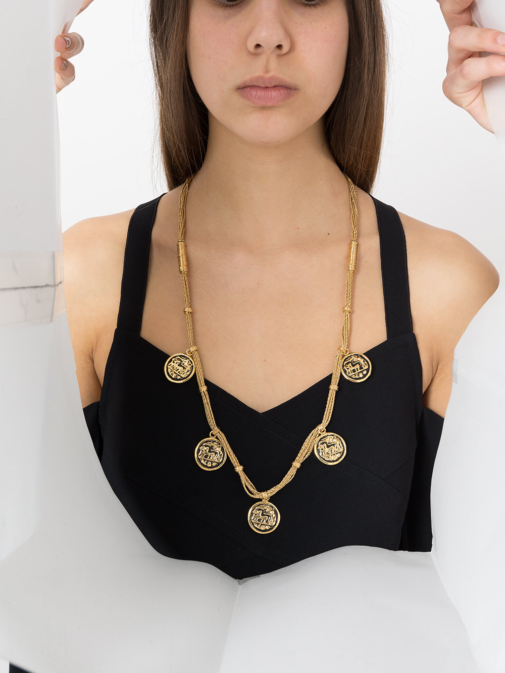 Alhambra coin necklace