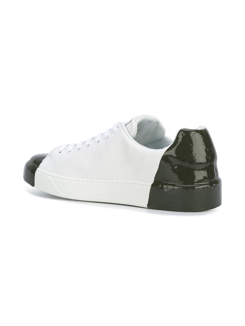 contrast tip sneakers 