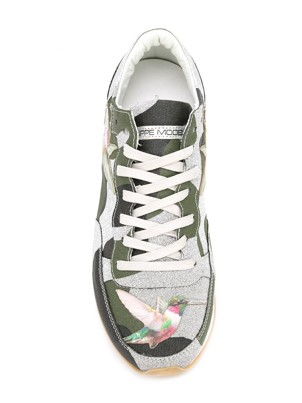 camouflage print sneakers 