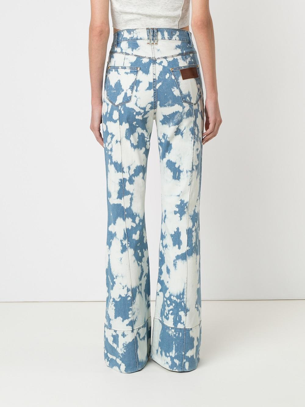 high waist flared jeans