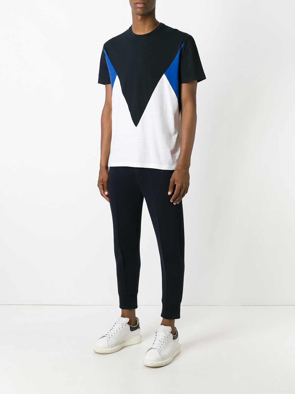 geometric colour block T-shirt